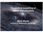 Basic Debris Disk Model - Institute of Astronomy