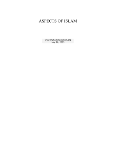 Aspects of Islam - Muhammadanism.org