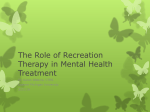 The Role of Recreation Therapy in Mental Health Treatment