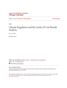 Climate Regulation and the Limits of Cost