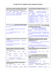 Grade 6: Number Sense Sentence Frames