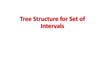 Tree Structure for Set of Intervals