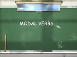 modal verbs - Educacional