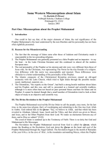 Part One: Misconceptions about the Prophet Muhammad