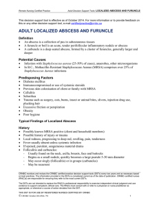 Adult Localized Abscess and Furuncle