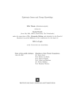 Epistemic Issues and Group Knowledge