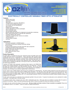 DTS0010 - Electrically Controlled Variable Fiber