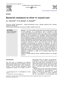 Bacterial resistance to silver in wound care