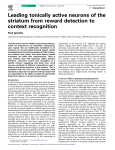 Leading tonically active neurons of the striatum from reward