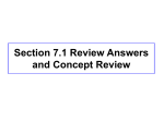 Section 7.1 Review Answers and Concept Review Ecology