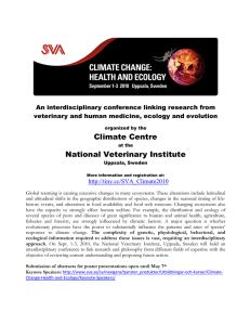 Climate Centre National Veterinary Institute