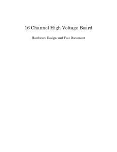 16 Channel High Voltage Board