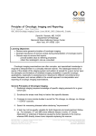 Principles of Principles of Oncologic Imaging and R Oncologic