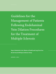 Guidelines for the Management of Patients Following Endoluminal
