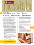 DASH-To Beat Heart Disease, Cancer, Diabetes and