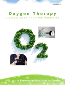 Oxygen Therapy Clinical Best Practice Guideline