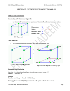 lecture 7: interconnection networks – ii