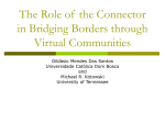 The Role of the Connector in Bridging Borders through Virtual