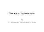 Therapy of hypertension