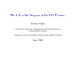 The Role of the Diagram in Euclid`s Elements