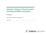 Valuation Analysis in Pharmaceutical Licensing and