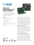 500 Series Multiple Input and Output Modules