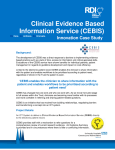 Clinical Evidence Based Information Service