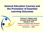 General Education Courses and the Promotion of Essential