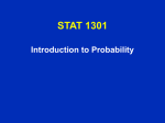 Lecture covering Chapter 13-14 (3/1/05) -- Probability