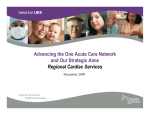 Advancing the One Acute Care Network and Our