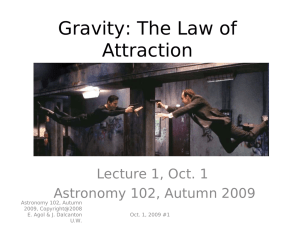 Gravity: The Law of Attraction