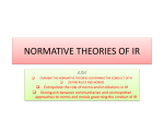normative theories of ir