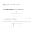 Quadrilaterals in Euclidean Geometry