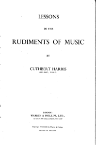 rudiments of music