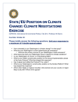 State/EU Position on Climate Change
