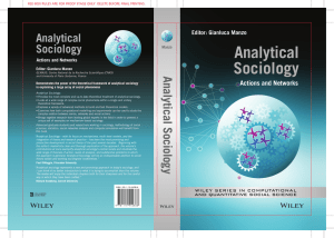 Analytical Sociology