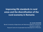 Improving life standards in rural areas and the diversification of the