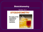 Stoichiometry - mychemcourse