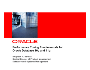 Performance Tuning Fundamentals for Oracle Database 10g
