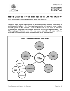 Root Causes of Social Issues: An Overview