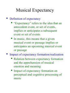 Musical expectancy