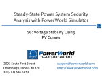 Voltage Stability Using PV Curves