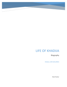 life of khadija