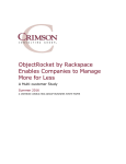 ObjectRocket by Rackspace Enables Companies to Manage More