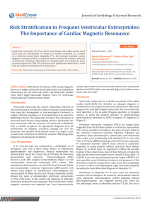 Risk Stratification in Frequent Ventricular Extrasystoles: The