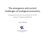 The emergence and current challenges of ecological