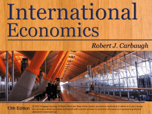 Chapter 01 The International Economy new