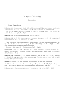 Derived funcors, Lie algebra cohomology and some first applications