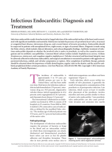 Infectious Endocarditis: Diagnosis and Treatment