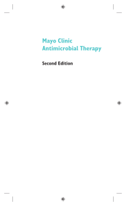 Mayo Clinic antimicrobial therapy